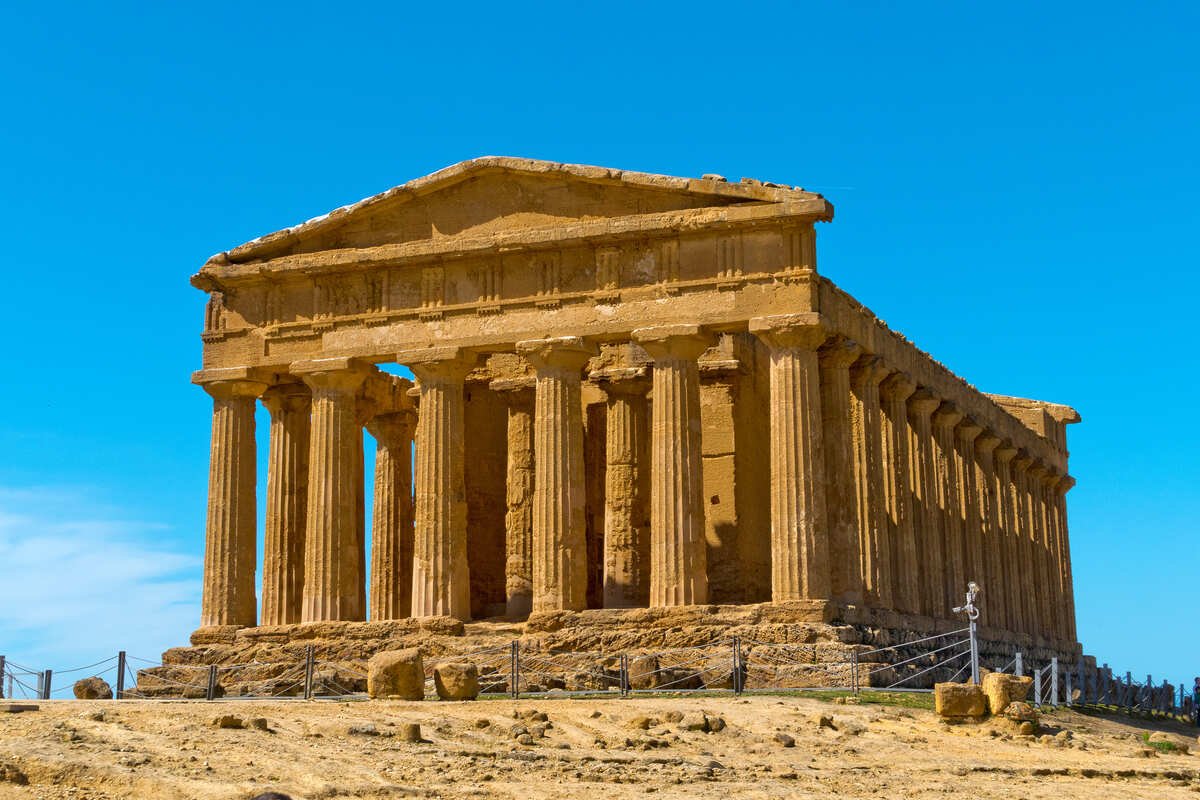 Temple Of Concordia In Agrigento, Sicily