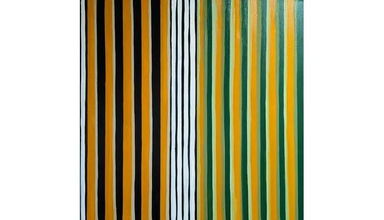 Harry MC unveils van Gogh-inspired stripe paintings
