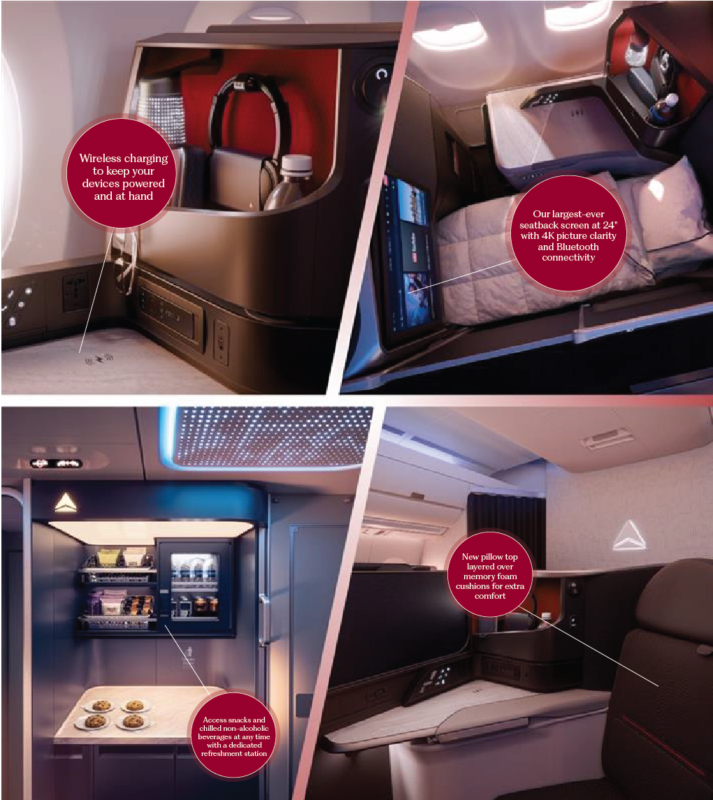 Delta unveils next-gen suites for A350-1000s